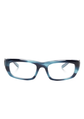 Balenciaga Eyewear rectangle-frame glasses - Blue