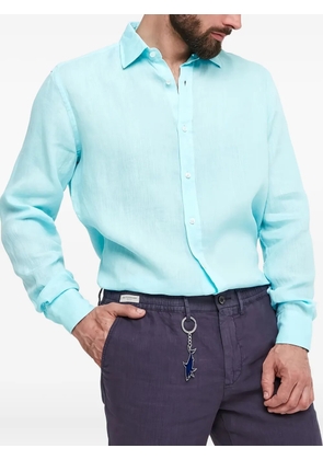 Paul & Shark long-sleeve linen shirt - Blue