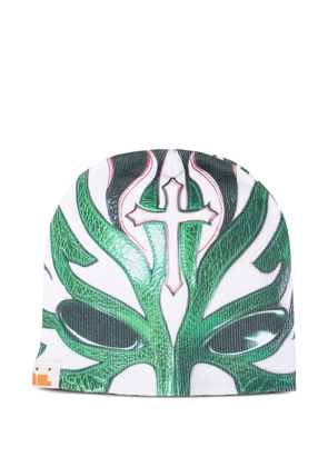 PDF cross-print beanie - Green