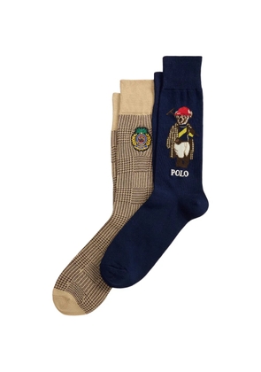 Polo Ralph Lauren logo-detail socks (pack of two) - Blue