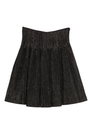 CFCL pleated metallic-thread skirt - Black