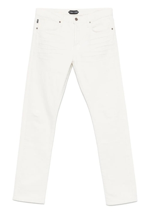 TOM FORD ripped-detail jeans - White