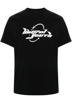Liberal Youth Ministry logo-print cotton T-shirt - Black