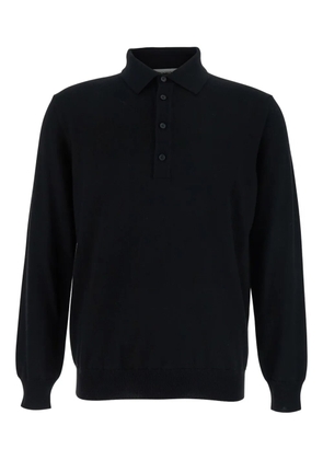 Kangra four-button polo neck sweater - Black