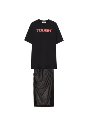 MSGM printed T-shirt dress - Black