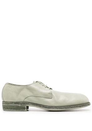 Guidi 30mm lace-up leather derby shoes - Green