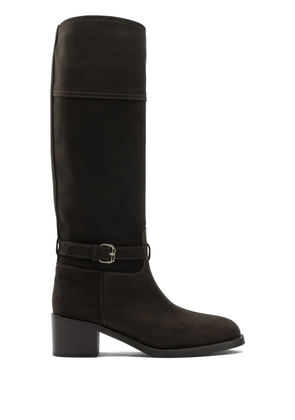 Maretto buckle strap boots - Brown