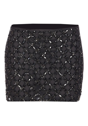 LIU JO embroidery mini skirt - Black
