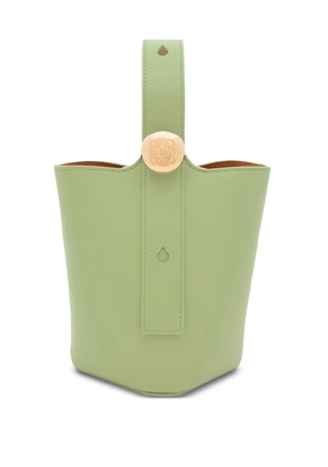 LOEWE mini Pebble calfskin bucket bag - Green