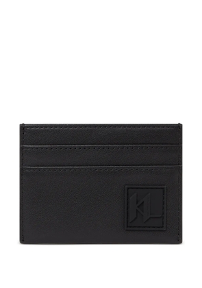 Karl Lagerfeld logo-patch card holder - Black