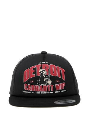 Carhartt WIP detroit-graphic trucker cap - Black