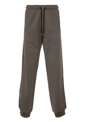 Lanvin chevron-panel drawstring track pants - Brown