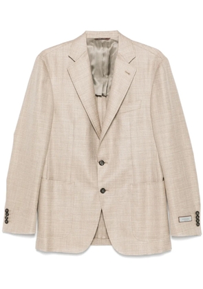 Canali single-breasted blazer - Neutrals
