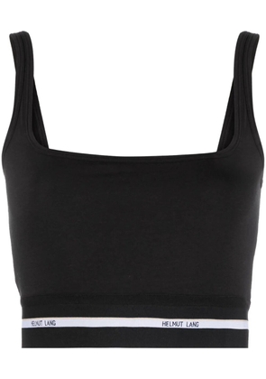 Helmut Lang logo-band cropped top - Black