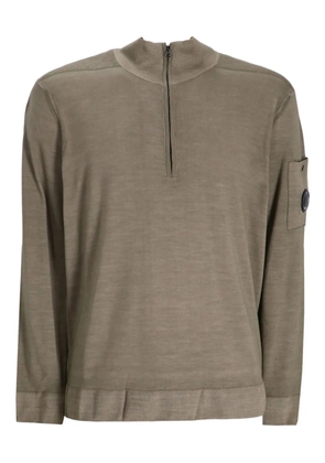 C.P. Company half-zip lens-pocket sweater - Green