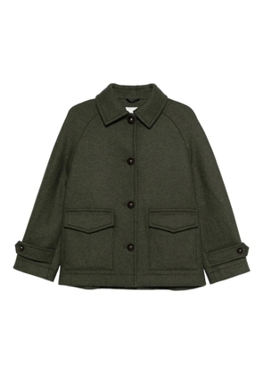Circolo 1901 button-down flap-pocket coat - Green