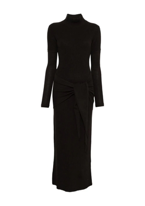 Federica Tosi roll-neck maxi dress - Black