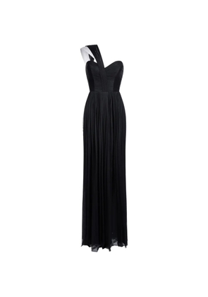 IMROSKA Imroska 21 one-shoulder draped maxi dress - Black