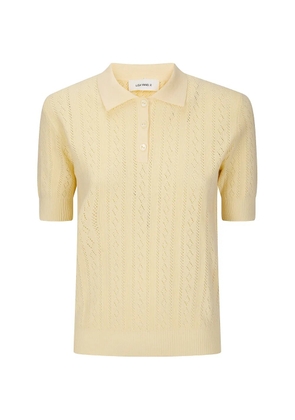 Lisa Yang Cristine buttoned polo top - Yellow