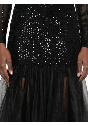 Atu Body Couture sequined mermaid maxi dress - Black