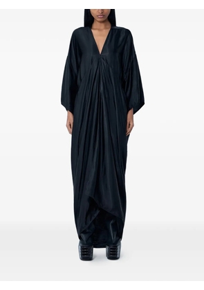 Rick Owens V-neck draped maxi dress - Black