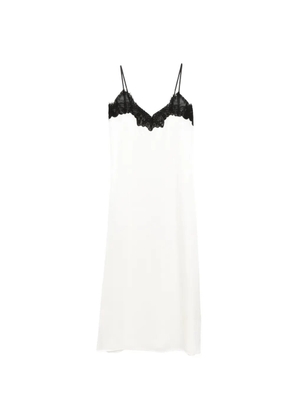 Co Cami lace-trim midi slip dress - White