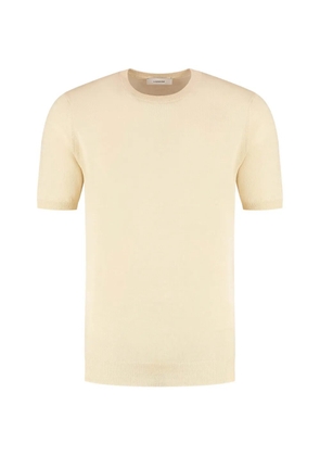 Lardini short-sleeve crew-neck sweater - Neutrals