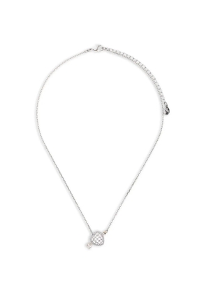 Swarovski heart-pendant necklace - Silver