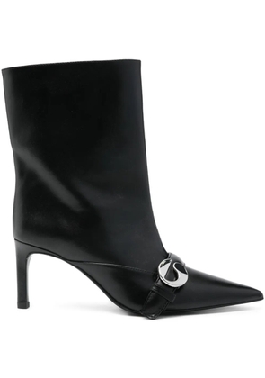 Coperni 70mm buckle-fastening pointed-toe boots - Black