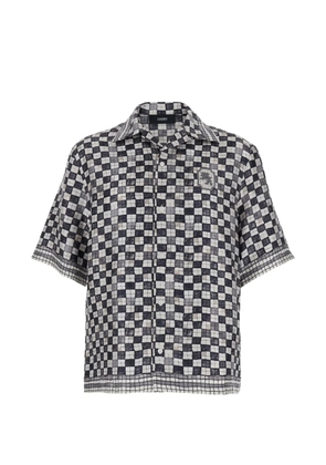 AMIRI checked short-sleeve shirt - Black