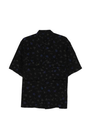 sacai floral-detail pocket shirt - Black