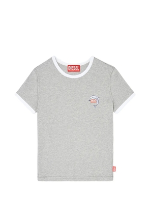 Diesel T-Uncuties-Long-S13 ringer dolphin-motif T-shirt - Grey