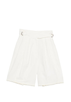 BODE closerie scallop shorts - White