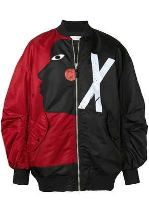 Faith Connexion contrasting face bomber jacket - Black