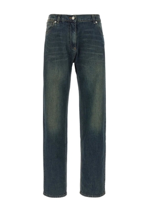 Magda Butrym stonewashed five-pocket straight-leg jeans - Blue