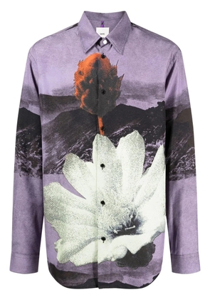 OAMC graphic-print button-up shirt - Purple