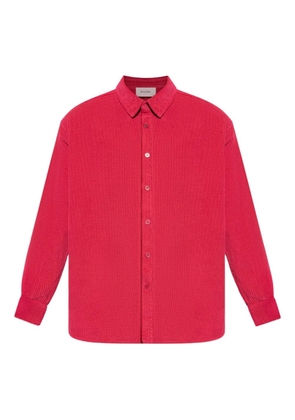 American Vintage Padow corduroy button-fastening shirt - Red