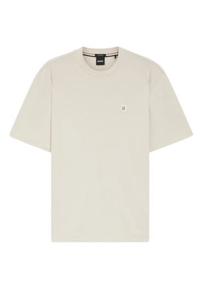BOSS logo appliqué T-shirt - Neutrals