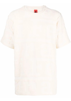 Ferrari logo embossed T-shirt - Neutrals