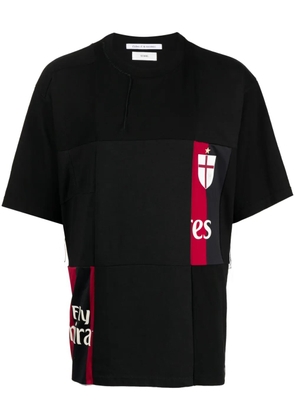 Children Of The Discordance patchwork cotton T-shirt - Black