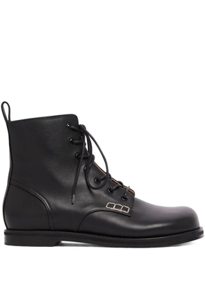 JW Anderson lace-up leather boots - Black