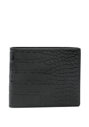 TOM FORD embossed-logo crocodile-print wallet - Black