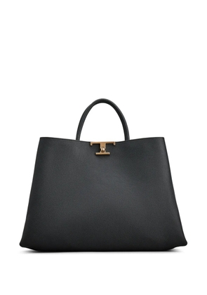 Tod's medium T Timeless leather tote bag - Black