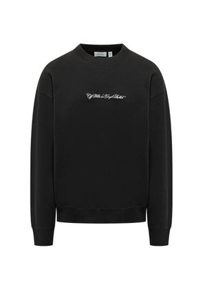 Off-White script arrow crewneck - Black