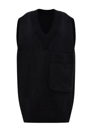 Issey Miyake Breeze V-neck vest - Black