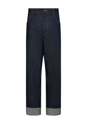 Thom Browne selvedge-detail five-pocket trousers - Blue