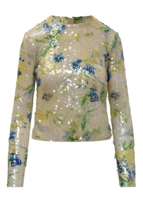 MSGM sequin-embellished blouse - Yellow