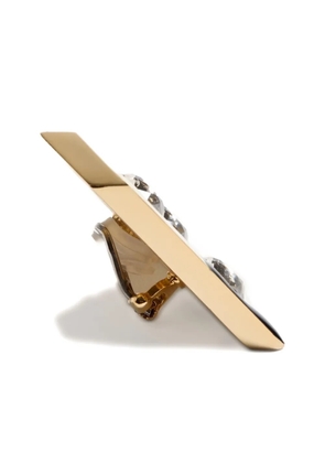 Valentino Garavani Losangettes metal, enamel and crystal earrings - Gold