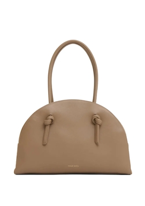 Mansur Gavriel Fortuna knotted bowling bag - Neutrals