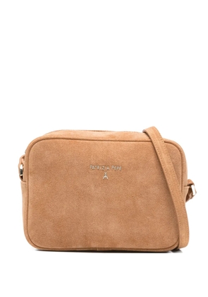 Patrizia Pepe suede crossbody bag - Neutrals